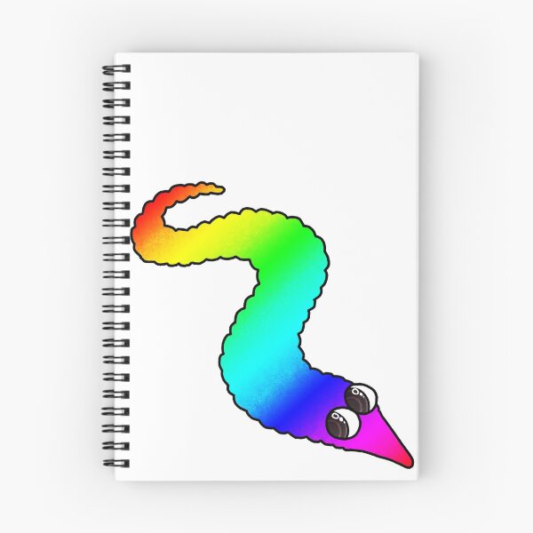 Item preview, Rainbow Worm!! designed and sold by Spadefish Art.