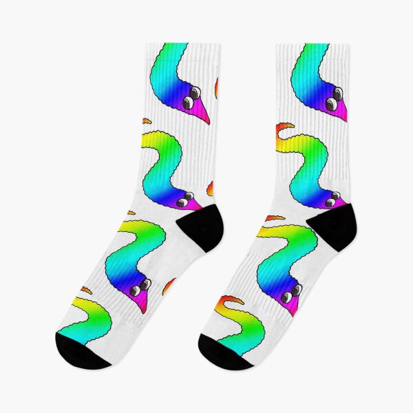 Item preview, Rainbow Worm!! designed and sold by Spadefish Art.