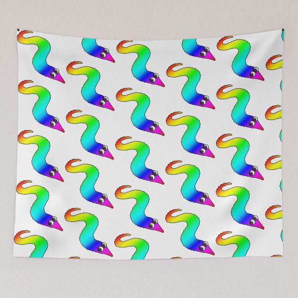 Item preview, Rainbow Worm!! designed and sold by Spadefish Art.