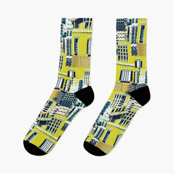 Item preview, Old Buildings of Cagliari Geometrical Pattern designed and sold by Kacixart.