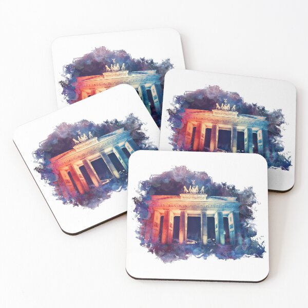 Item preview, Berlin Germany Brandenburg Gate Skyline designed and sold by BullDesignsShop.
