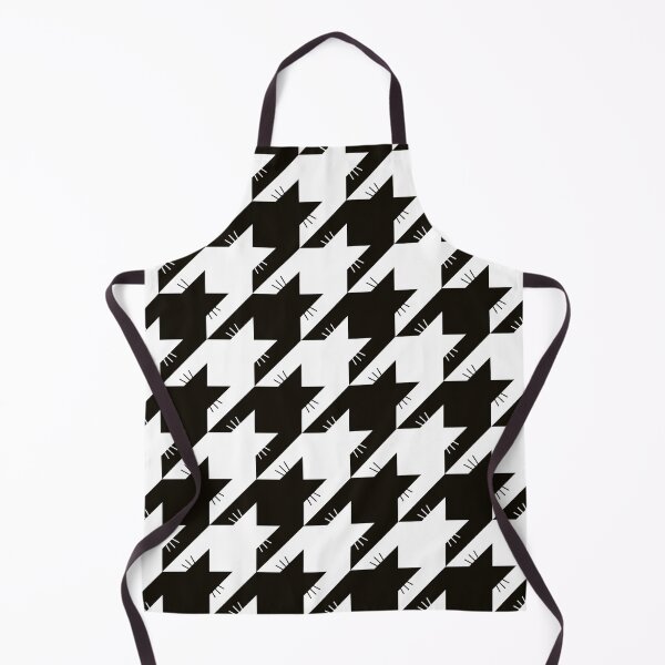 Item preview, Catstooth Cat Houndstooth Black and white Large designed and sold by Feeling Artsy.