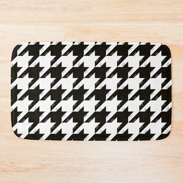 Item preview, Catstooth Cat Houndstooth Black and white Large designed and sold by Feeling Artsy.
