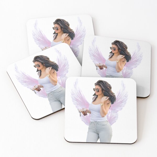 Item preview, Kylie In angel Wings Sticker designed and sold by PocketPoach.