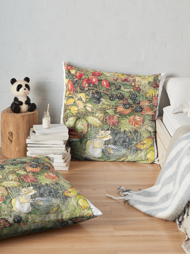 Alternate view of Primrose at the entrance to the tunnels Floor Pillow