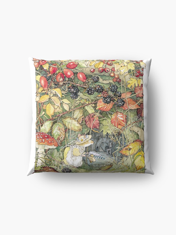 Alternate view of Primrose at the entrance to the tunnels Floor Pillow