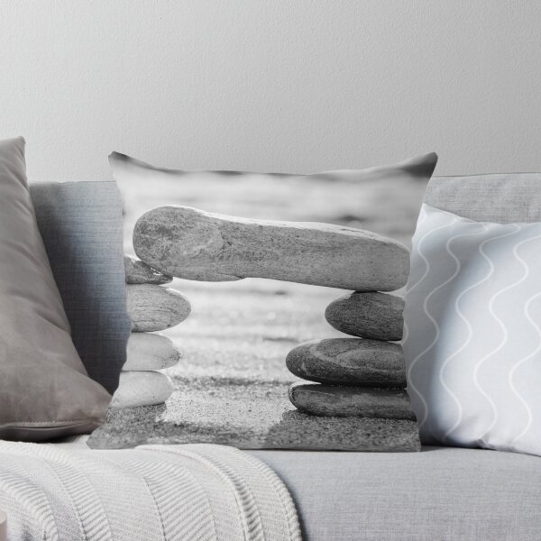 Item preview, A stack of pebbles in black and white, arch shape, zen concept designed and sold by Stanciuc.