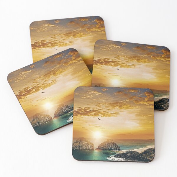 Artikelvorschau,  Sonnenuntergang Wandkunst, Naturszene, Natur Sonnenuntergänge, Cottage Szene, Cottage Himmel, Metall Fotodrucke entworfen und verkauft von eyesight4vision.