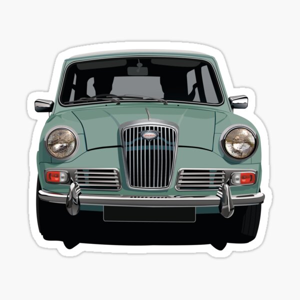 Item preview, Wolseley Hornet - illustration - aquamarine turqoise designed and sold by knappidesign.