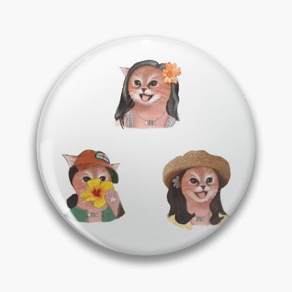 Item preview, Hawaiian Cat Lady Sticker Pack | Masked Cat  designed and sold by SodaPUNCH.
