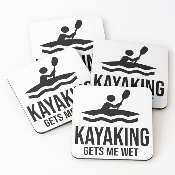 Item preview, Kayaking gets me wet funny quote designed and sold by Ashtreemeadow.