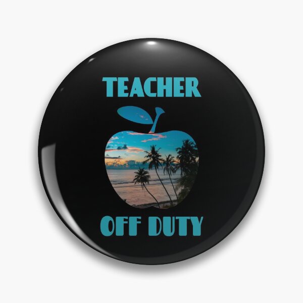 Item preview, Teacher Off Duty, Palm Tree, Sunset, Beach designed and sold by DataAndBeyond.