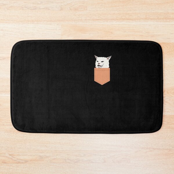 Item preview, Woman Yelling At Cat Meme Funny Smudge Cat Breast Pocket designed and sold by Lenny Stahl.