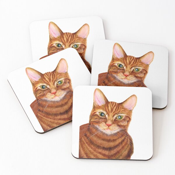 Item preview, Ginger Cat Watercolor Painting Wildlife Artwork designed and sold by Alison Langridge.