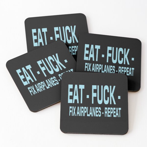 Item preview, EAT F**K - FIX AIRPLANES - REPEAT designed and sold by buhnka.
