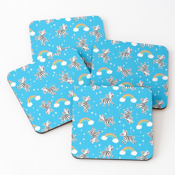 Item preview, Zebra Rainbow Blue Fun designed and sold by keeleypost.
