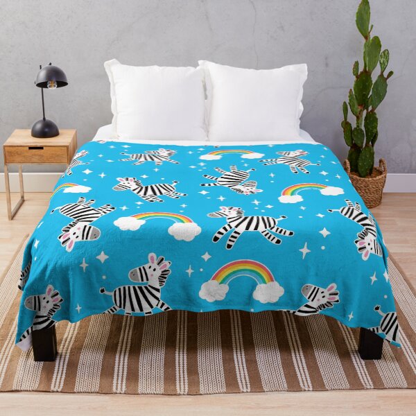 Item preview, Zebra Rainbow Blue Fun designed and sold by keeleypost.