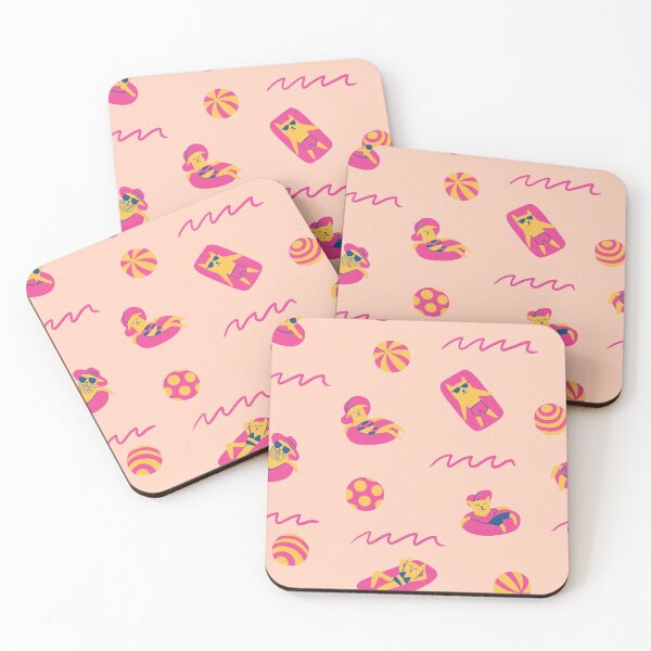 Item preview, Pool Party Cats Pink designed and sold by SamHoweMeow.