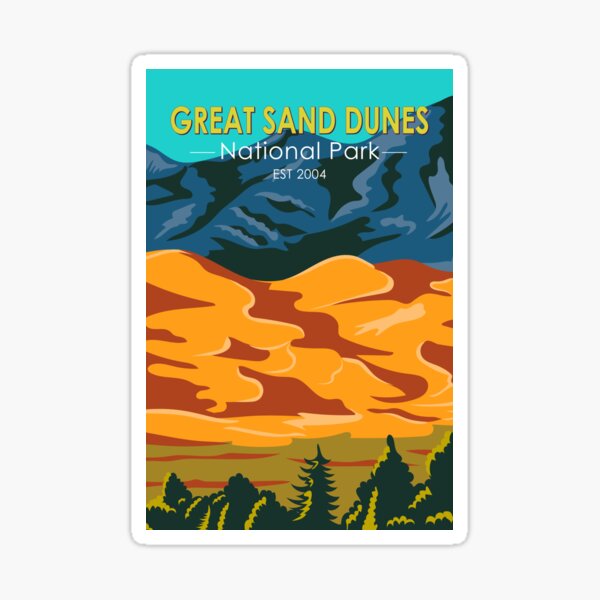 Item preview,  Great Sand Dunes National Park Colorado Vintage designed and sold by KrisSidDesigns.