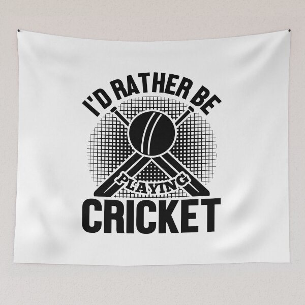 Artikelvorschau, I'D RATHER BE PLAYING CRICKET entworfen und verkauft von Alligatorgod.
