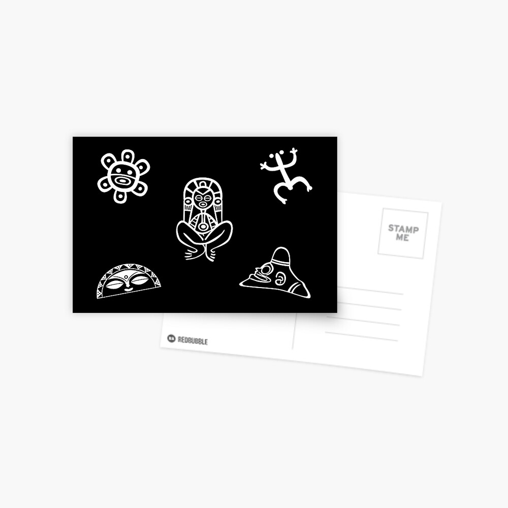 Puerto Rico Tainos Coqui Cemi Atabey Taino Sun Moon White Postcard By Bydarling Redbubble