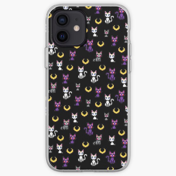 Sailor Moon Cats - Black iPhone Soft Case