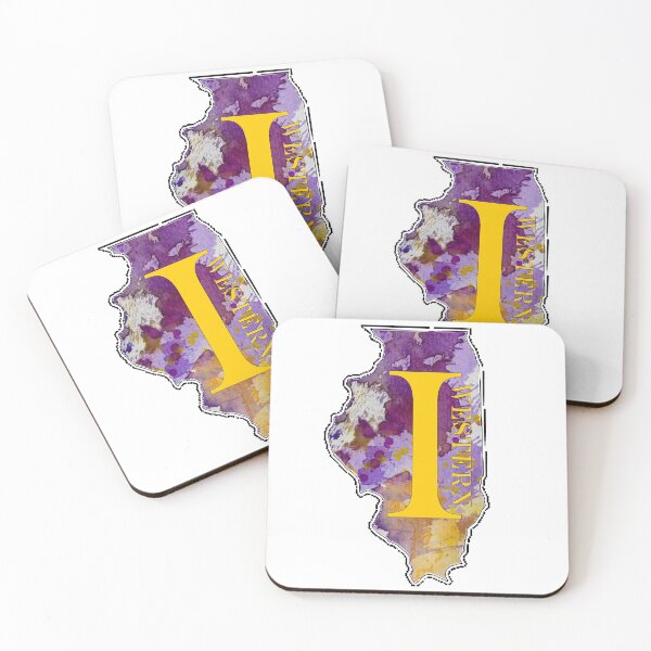 Item preview, Western Illinois watercolor outline designed and sold by wawink.