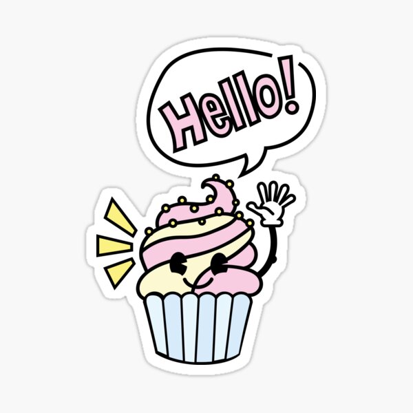 Cupcake Sticker