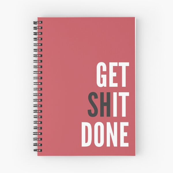 Item preview, Get shit done Girl boss sassy badass inspirational quote motivational slogans strong women savage classy life motto minimalist short words quotes positivity success sayings white text designed and sold by Inside Head.