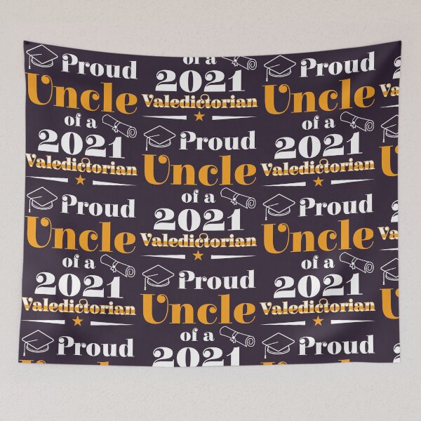 Item preview, Valedictorian Class 2021 Proud Uncle Family Graduation graphic designed and sold by doodabobs.
