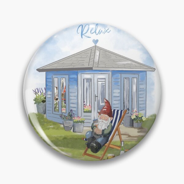 Item preview, Summer House Birthday Garden Gnome  designed and sold by Leatextileart.