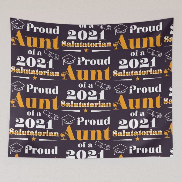 Item preview, Salutatorian Class 2021 Proud Aunt Family Graduation design designed and sold by doodabobs.