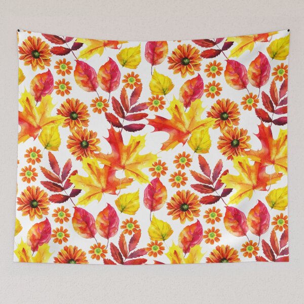Item preview, Falling Leaves seamless pattern designed and sold by TheCatmeow2000.