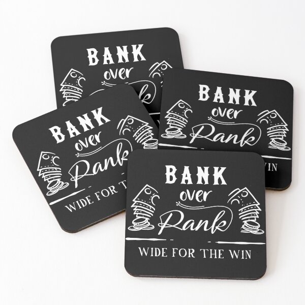 Item preview, Bank over Rank (black & white version) designed and sold by wideforthewin.