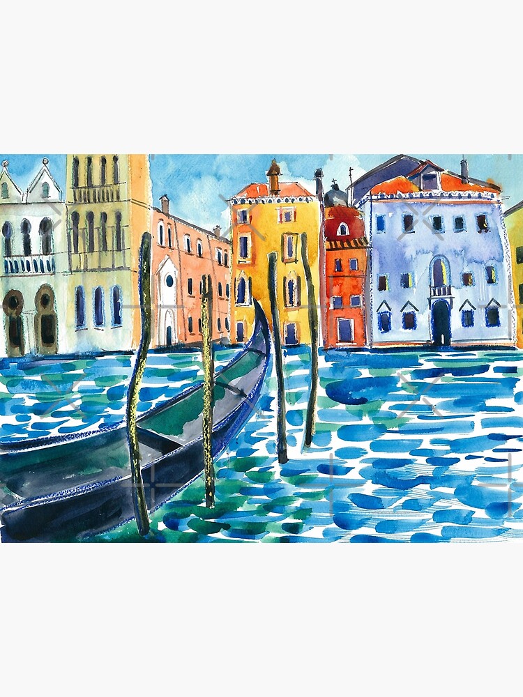 Venice - Original watercolour landscape by Francesca Whetnall by Cecca-Designs