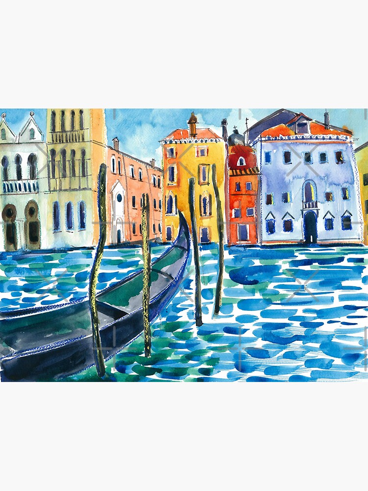 Venice - Original watercolour landscape by Francesca Whetnall by Cecca-Designs