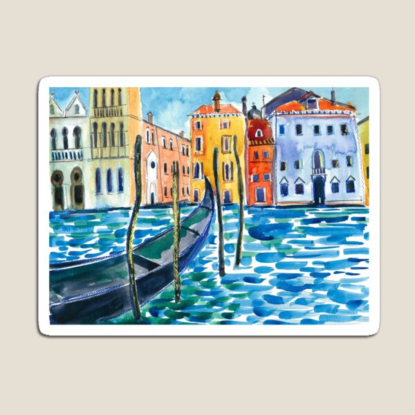 Venice - Original watercolour landscape by Francesca Whetnall Magnet