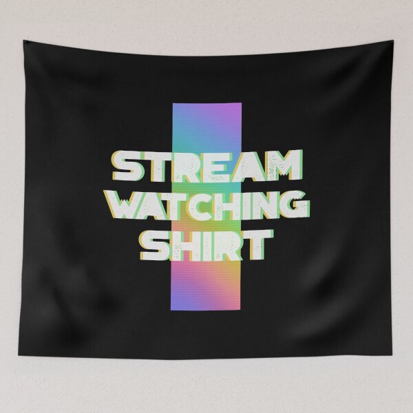 Artikelvorschau, Stream Watching Shirt entworfen und verkauft von jtechlimitless.