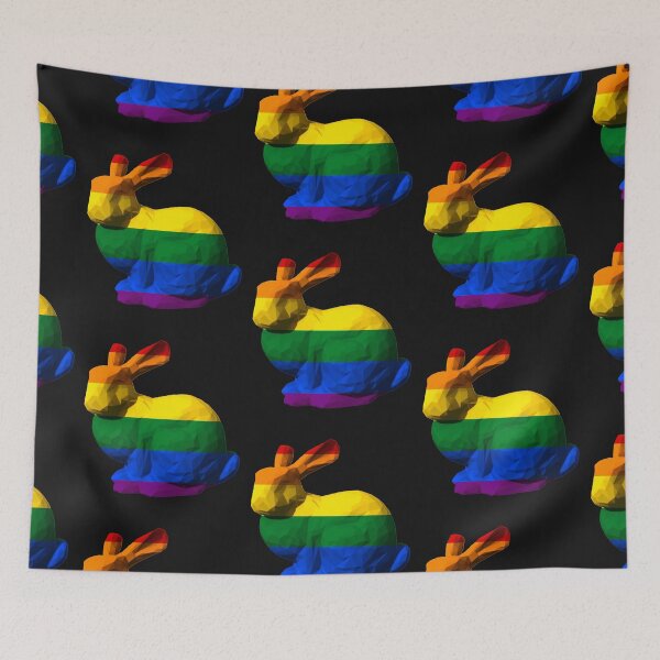 Item preview, Bunny gay pride designed and sold by wavethreat.