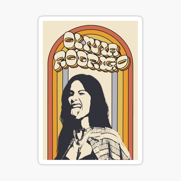 Olivia Rodrigo Retro Sticker