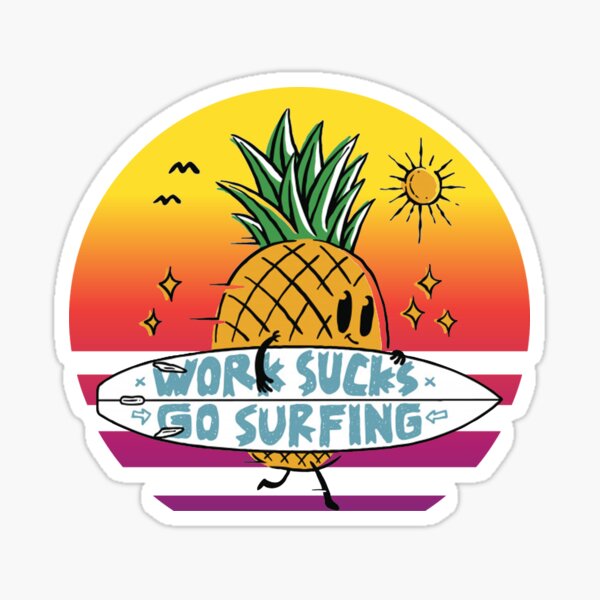 Pineapple Surf Iron On Stickers for Clothes and Bags (Thermal Transfer  Sheet), Hobbies & Toys, Stationary & Craft, Art & Prints on Carousell