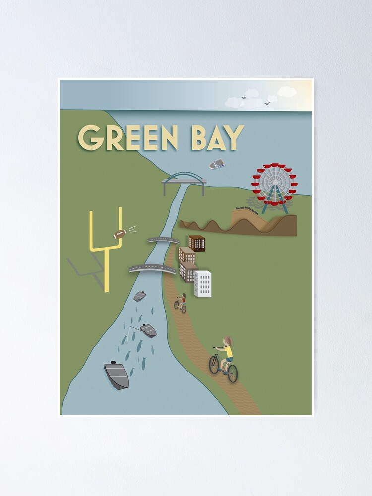 Alternate view of Green Bay Poster