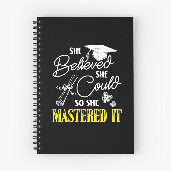 Item preview, She Believed She Could So She Mastered It Graduation Day designed and sold by Dressed For  Duty.