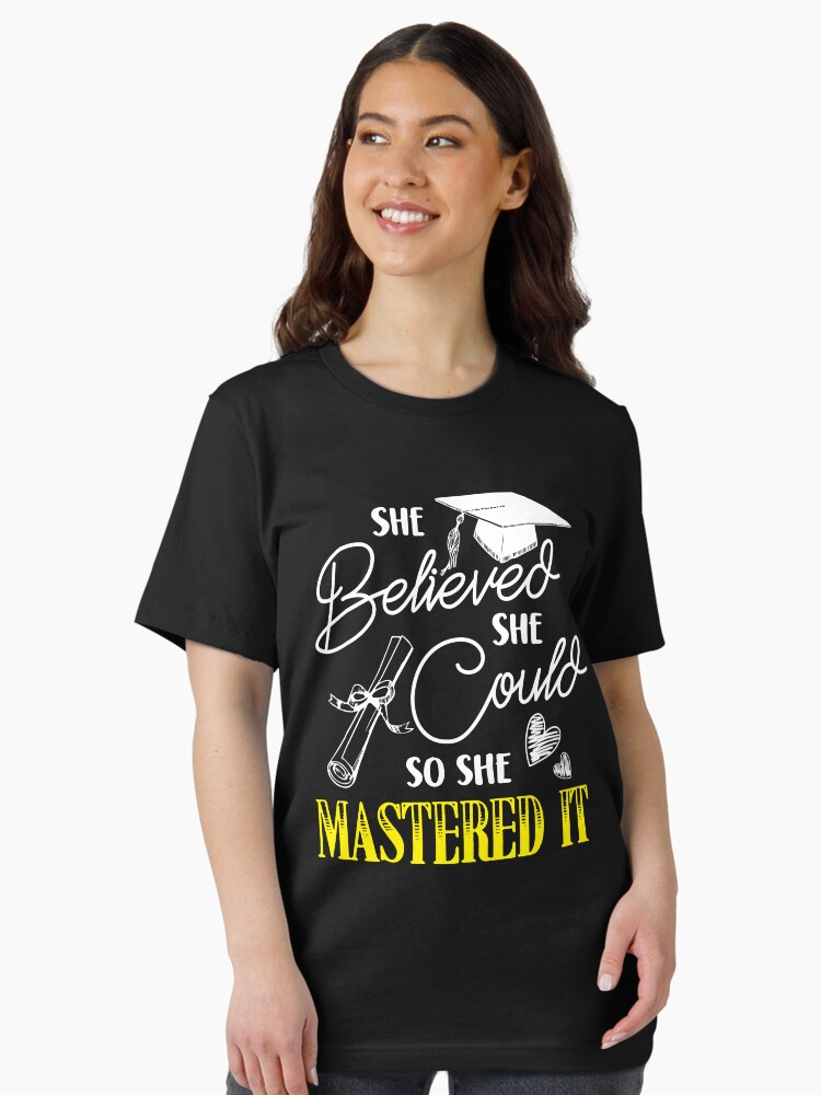 Black Girl Believed She Could So She Did Graduation T Shirt Black Girl Believed She Could So She Did Graduation T Shirt