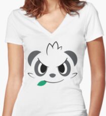 Pokemon - Pancham / Yancham Women's Fitted V-Neck T-Shirt