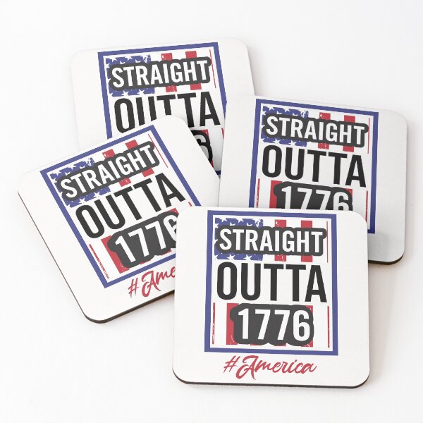 Item preview, STRAIGHT OUTTA 1776,Red America Wordings designed and sold by Adhiambo.