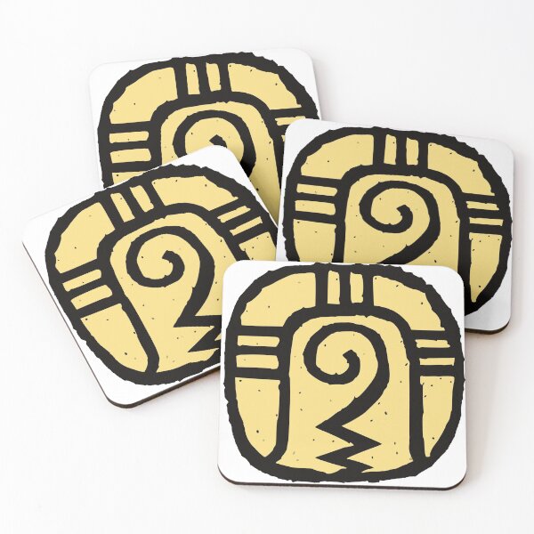 Item preview, 16. YELLOW WARRIOR "CIB". 16th Kin or Solar Seal of the Mayan Calendar. designed and sold by KinMayaShop.