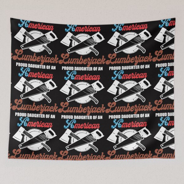 Item preview, Proud daughter of an American lumberjack, 4th of July Fathers Day Shirt, designed and sold by Adhiambo.