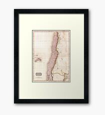 Vintage Map of Chile (1818) Framed Print