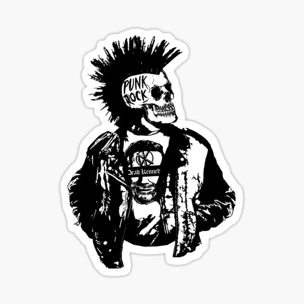 PUNK ROCK Never DIES Punk Rock Themed Bubble-free Stickers,great Gift Idea  for Punk Rock and Rock Fans Alike -  Canada